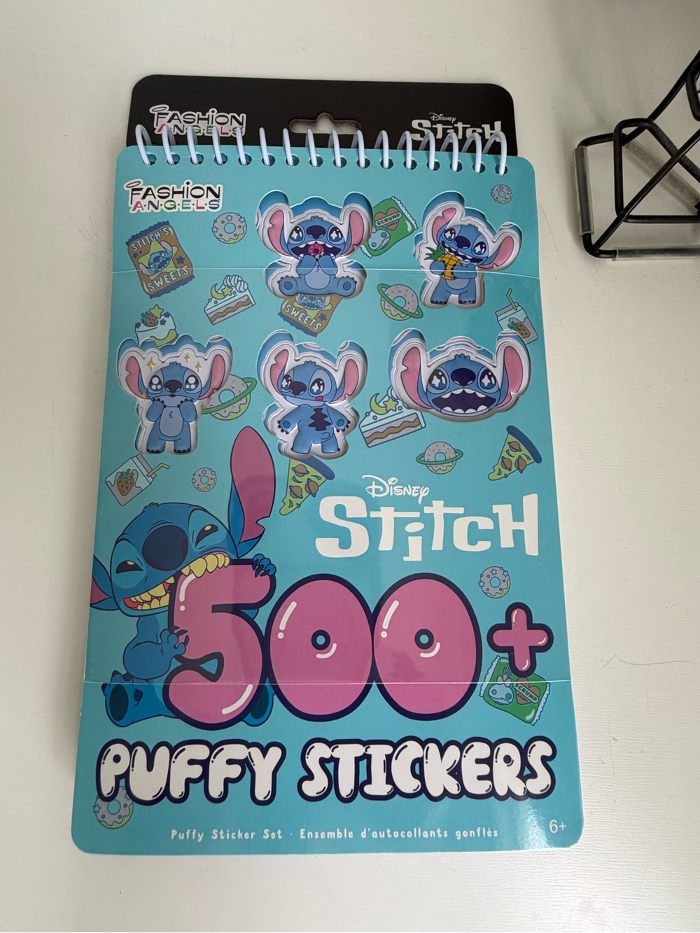 Disney Stitch Puffy Sticker Book - Blue & Pink Accents